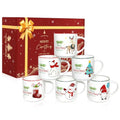 14oz Ceramic Coffee Mugs Set of 6 J4469