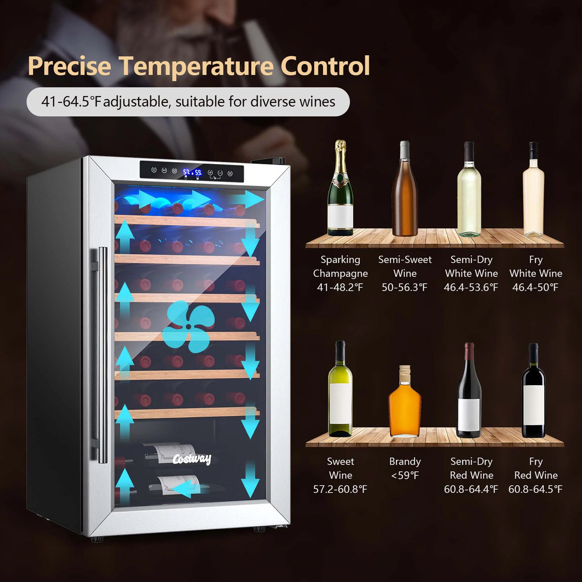 20 Inch Cooler Refrigerator with Tempered Glass Door G257