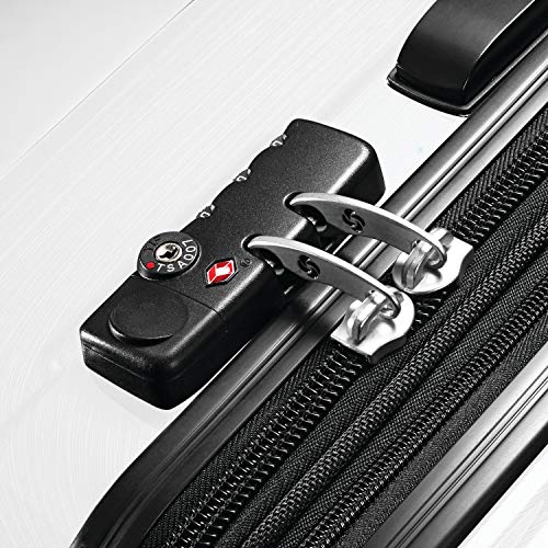 Brushed Anthracite Hardside Expandable Luggage with Spinner Wheels, Checked-Large 28-Inch U460009