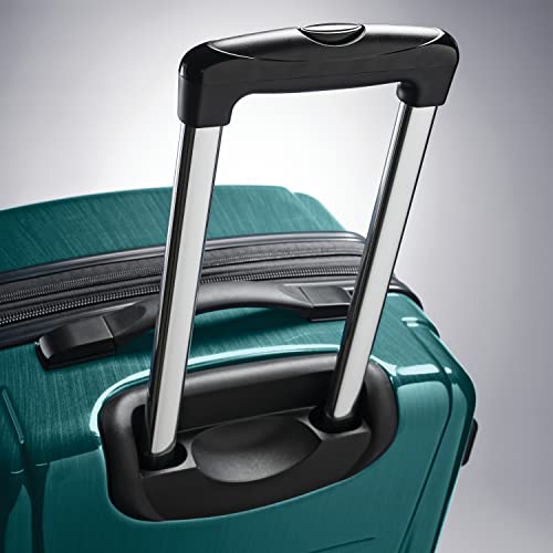 Brushed Anthracite Hardside Expandable Luggage with Spinner Wheels, Checked-Large 28-Inch U460009