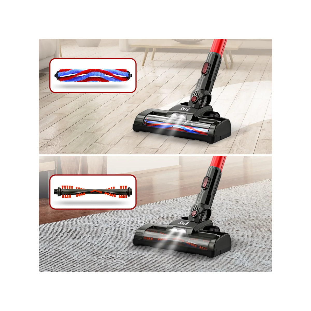 4-in-1 Cordless Stick Vacuum with Handheld Vacuum Q90429