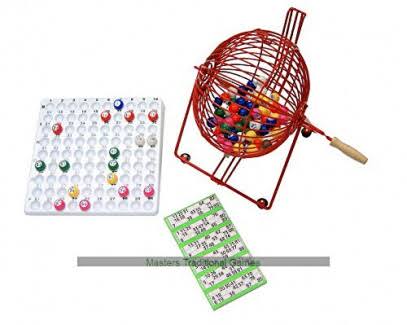 Standard Bingo Cage Set with Balls, Tray and Tickets C877