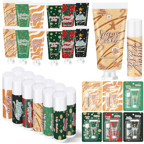 Christmas Hand Cream and Lip Balm Gift Set 48pcs K34818