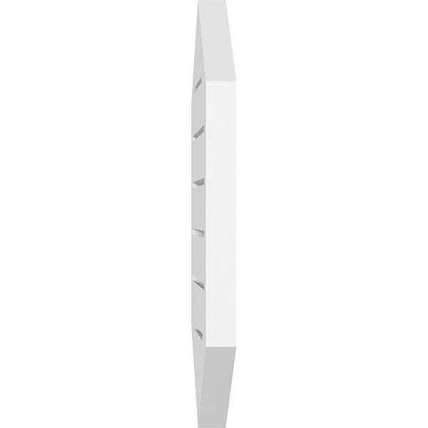 36x22W x 42x22H Vertical Peaked Surface Mount PVC Gable Vent E983810