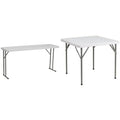 5' White Plastic Folding Training Table Y74368