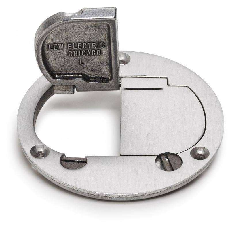 Dual Hinged Cover for Duplex, Aluminum C91067