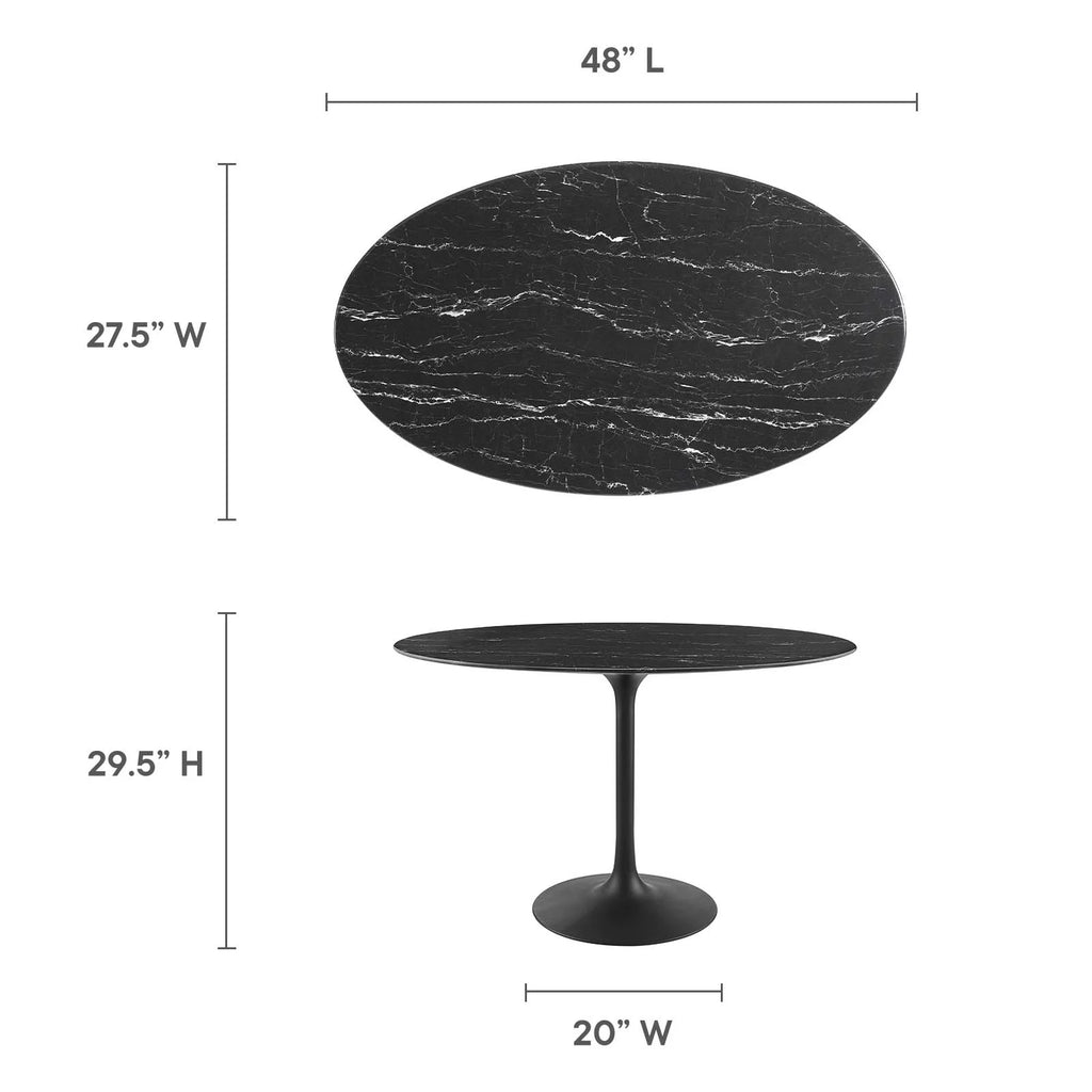 Round 48" Artificial Marble Dining Table D318488
