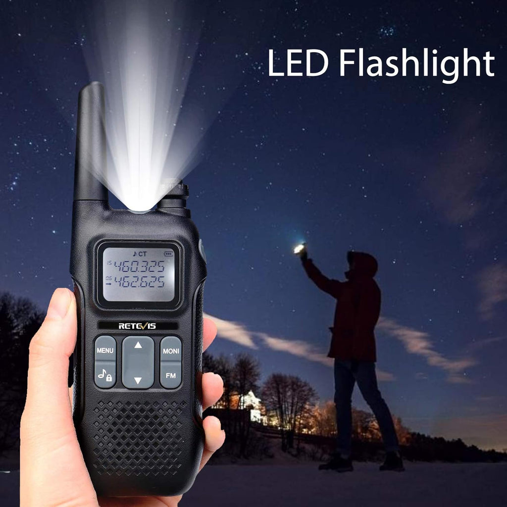 Rechargeable Two Way Radio with Battery and Lanyard, 4 Pack P222971