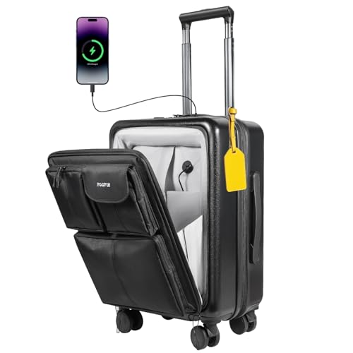 20 Inch Expandable Softside Suitcase with USB Port & TSA Lock Y393963