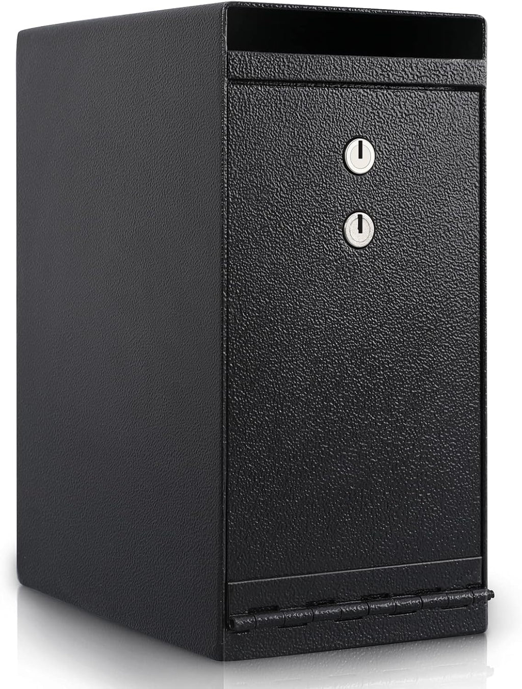 Dual Key Lock Anti-theft Drop Slot Steel Safe Matte Black F5185