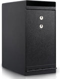 Dual Key Lock Anti-theft Drop Slot Steel Safe Matte Black F5185