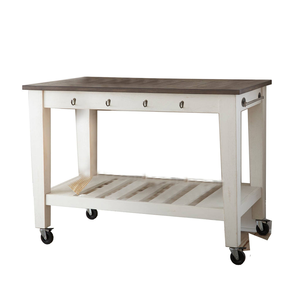 White Kitchen Cart S243018