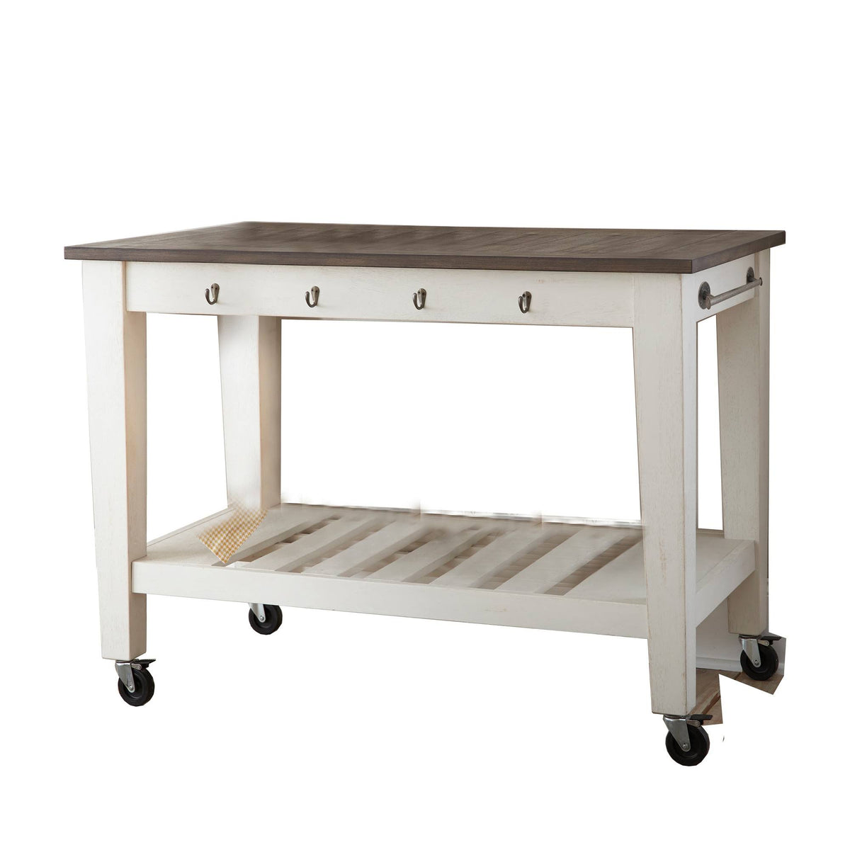 White Kitchen Cart S243018