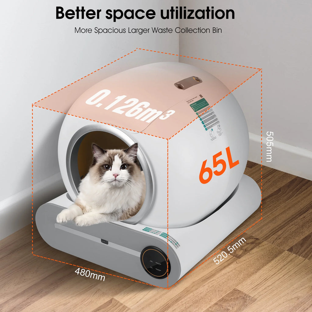 Automatic Self Cleaning Cat Litter Box with App Control L8809