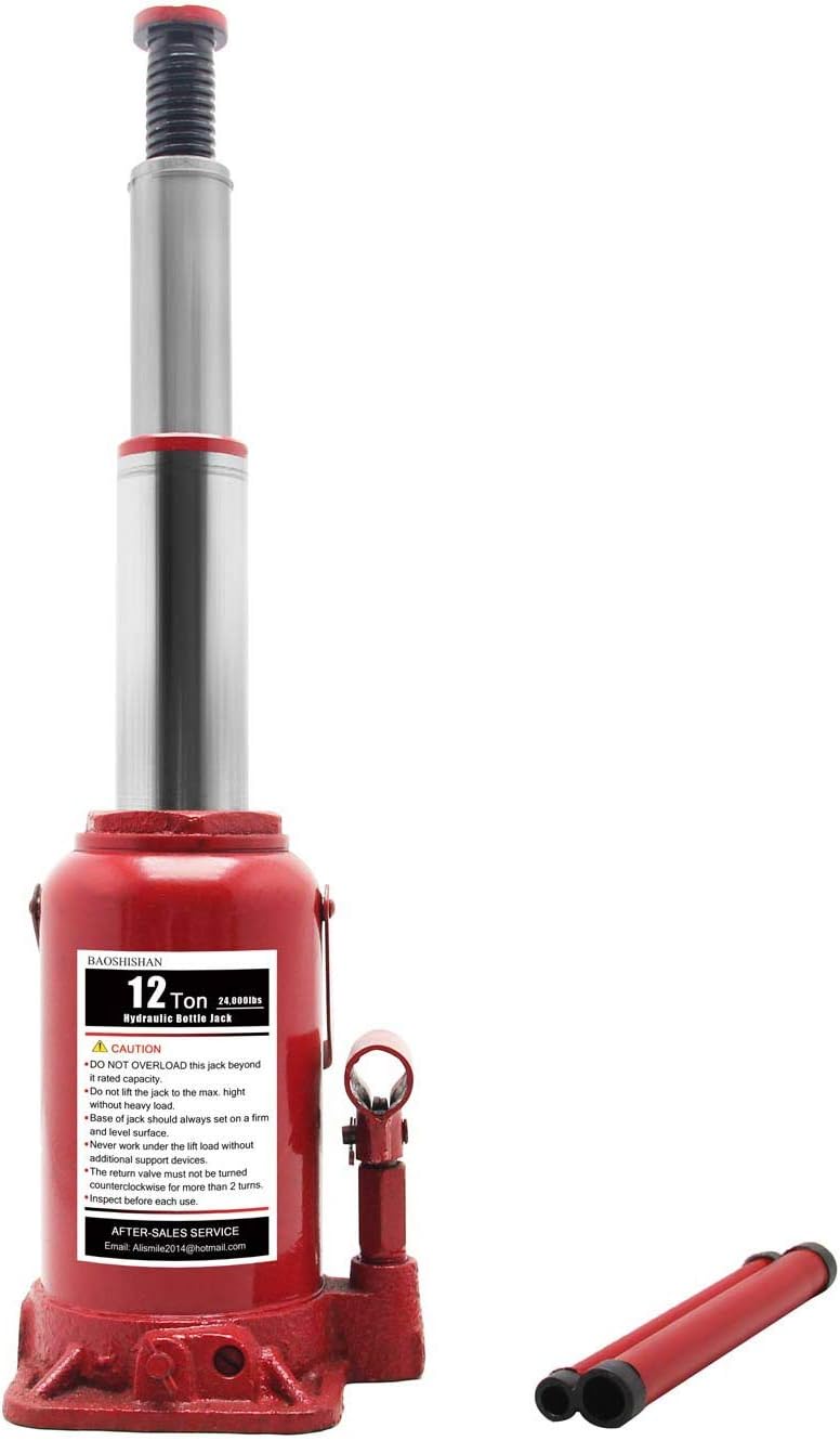 6 Ton Double Ram Hydraulic Bottle Jack A742
