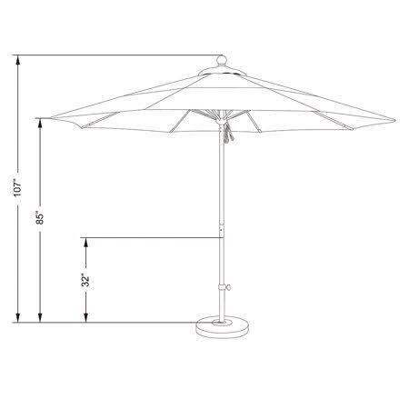 Brick Market Umbrella C2747