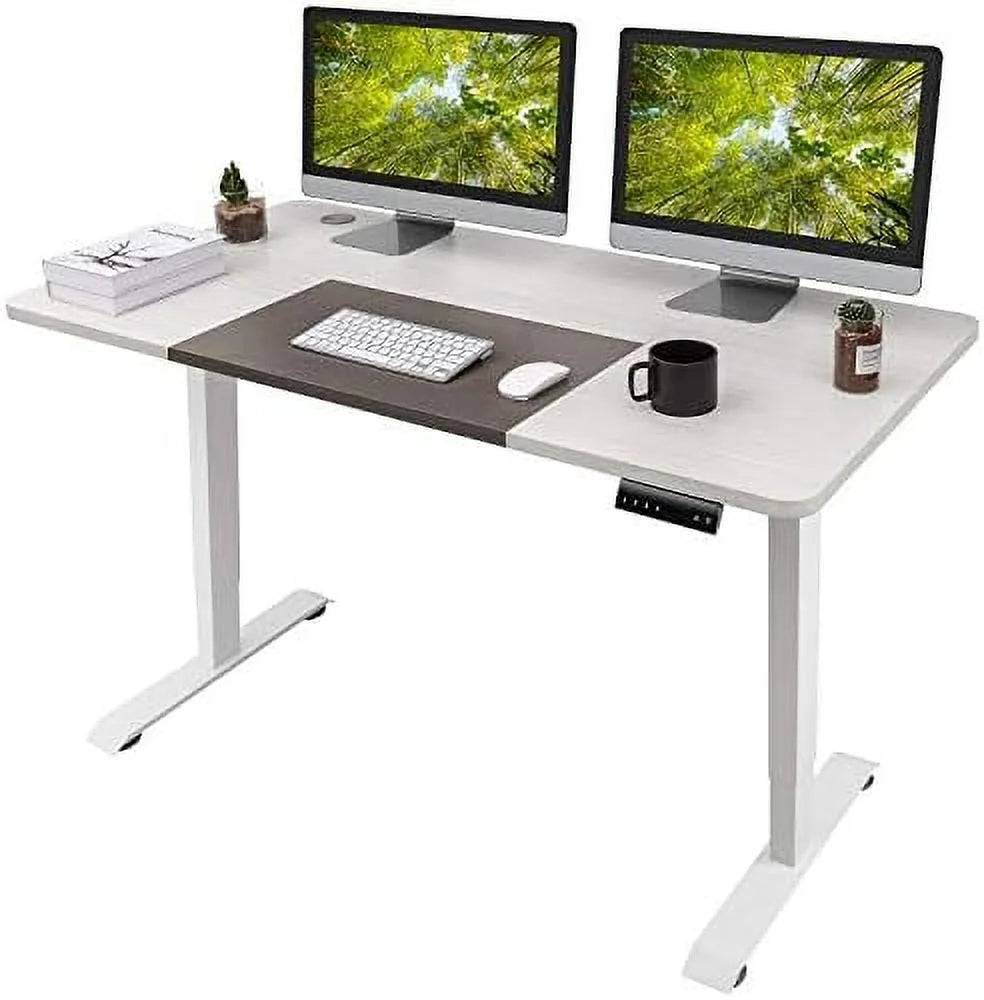 Electric Height Adjustable Standing Desk 55 x 28 Inches with Memory Settings F1755