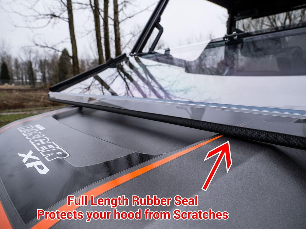 Scratch Resistant Flip/Fold Down 2-in-1 Windshield M4538