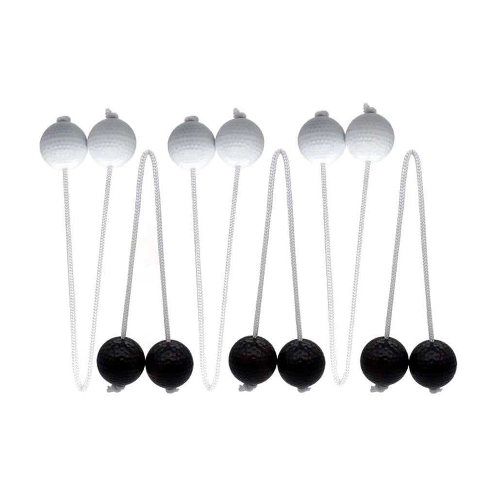 Ladder Toss Game with Golf Balls, Black and White K175