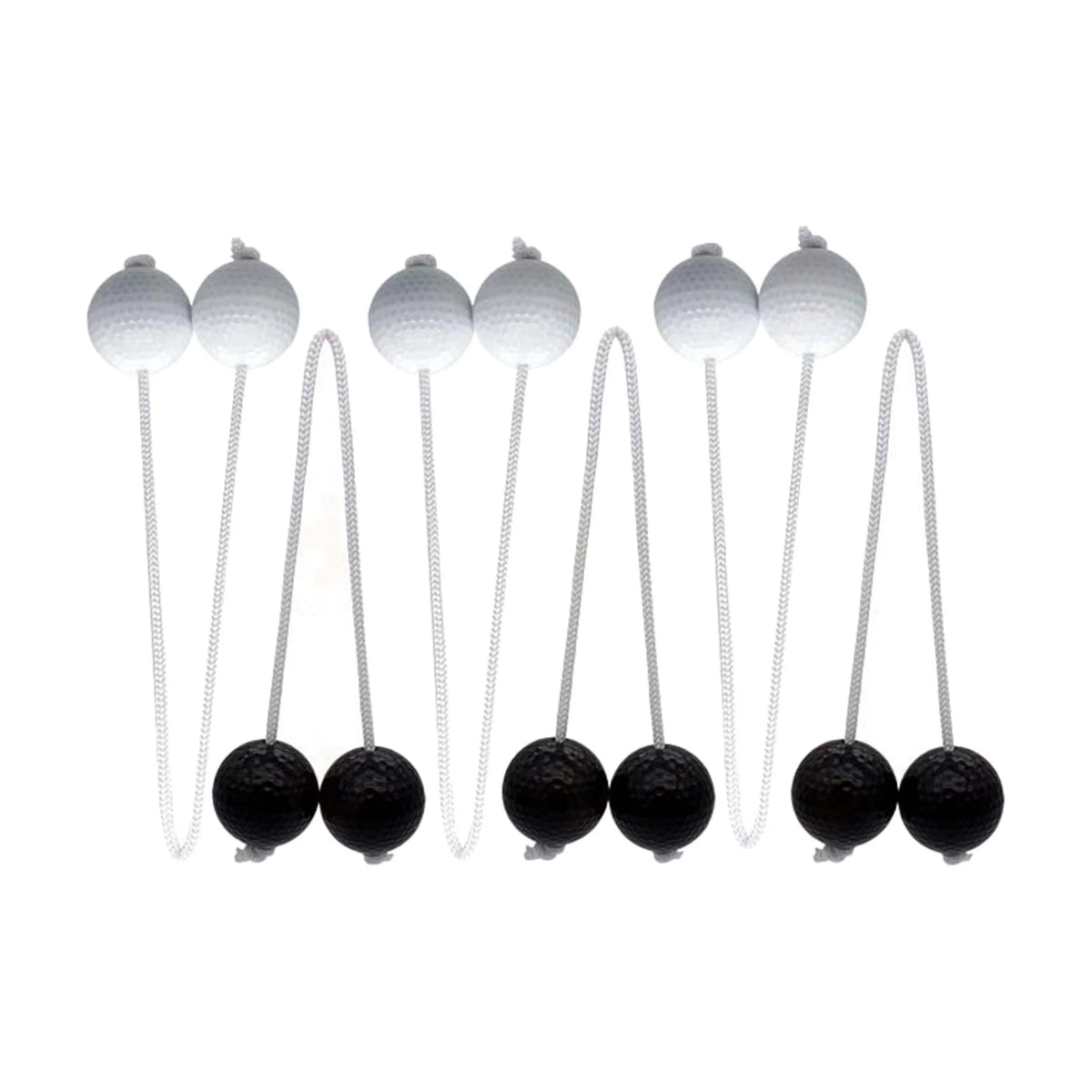 Ladder Toss Game with Golf Balls, Black and White K175