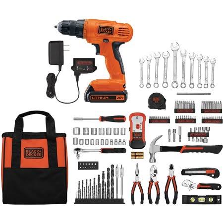 20V Lithium Drill/Driver with 128-Piece Project Kit T635226