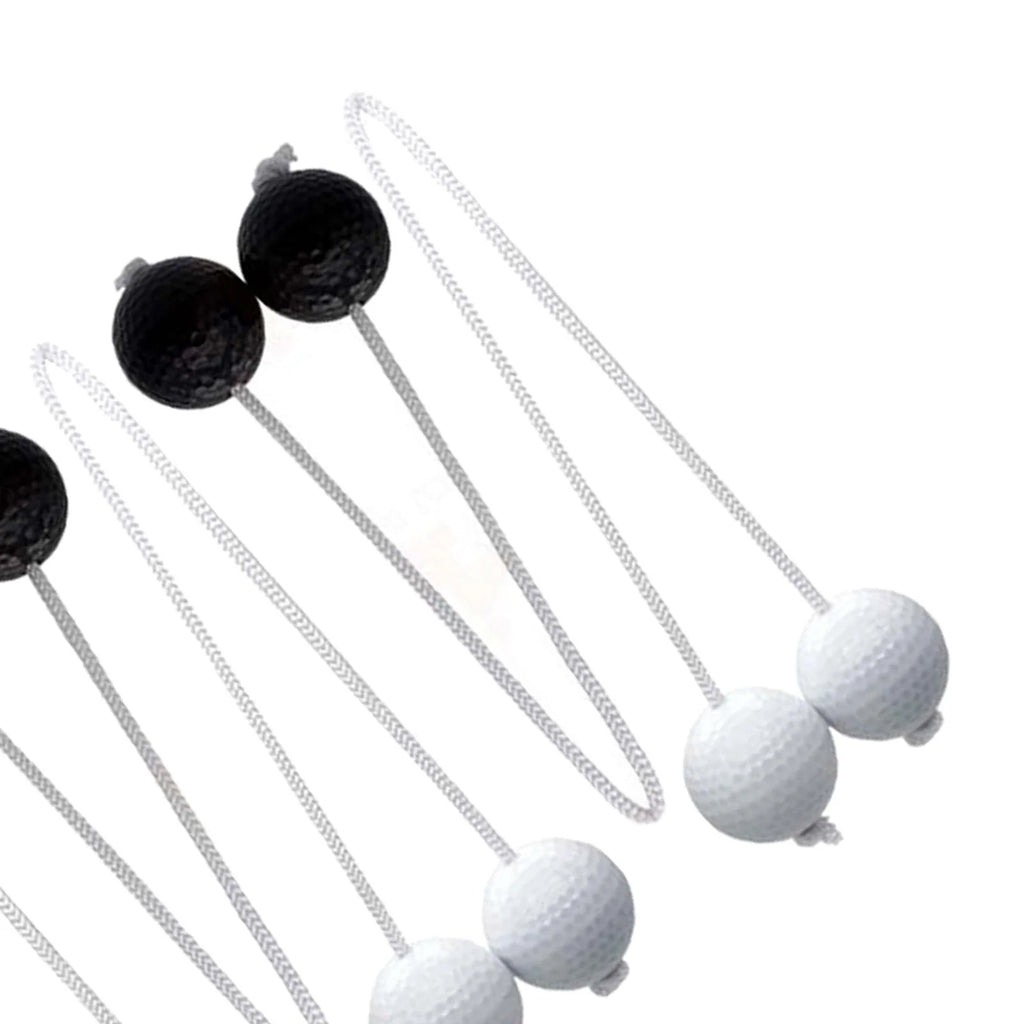 Ladder Toss Game with Golf Balls, Black and White K175