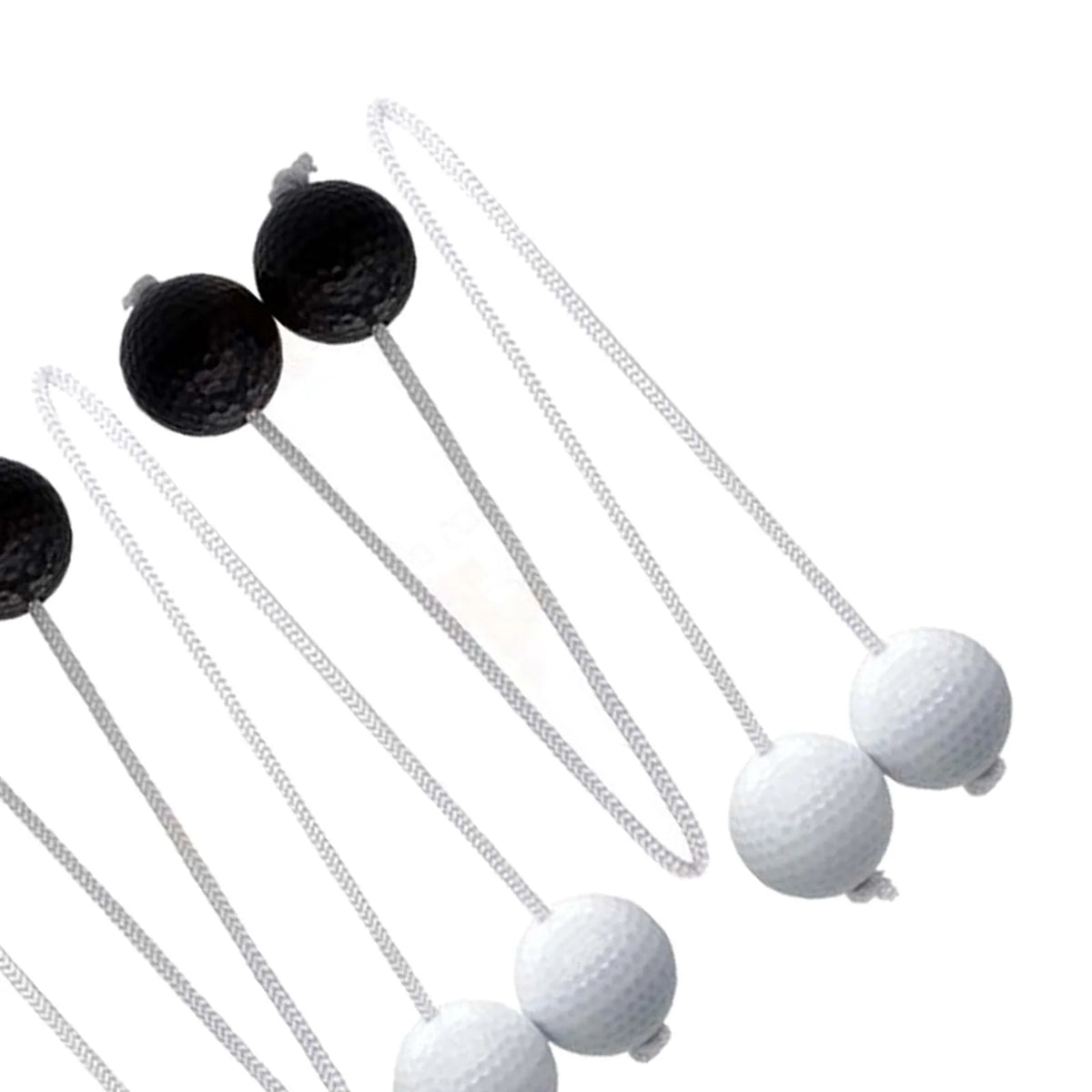 Ladder Toss Game with Golf Balls, Black and White K175