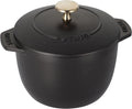 Matte Black Cast Iron Petite French Oven W358