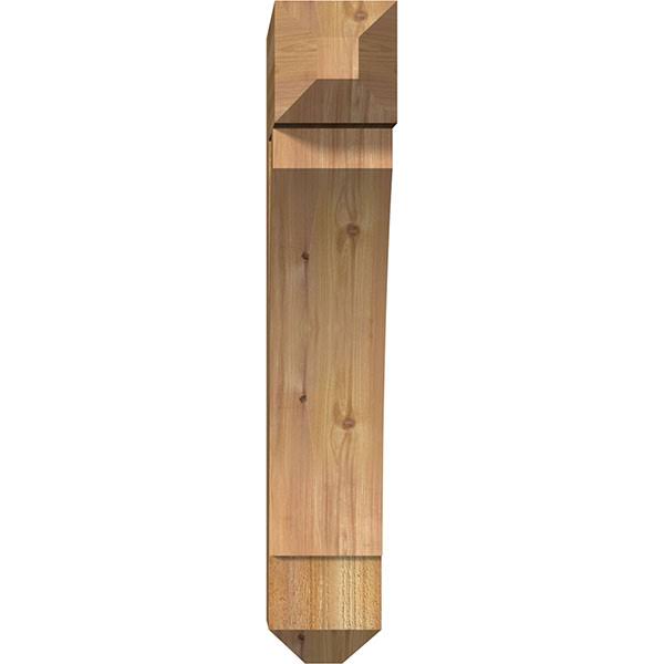Thorton Craftsman Rough Sawn Bracket, Western Red Cedar D8654