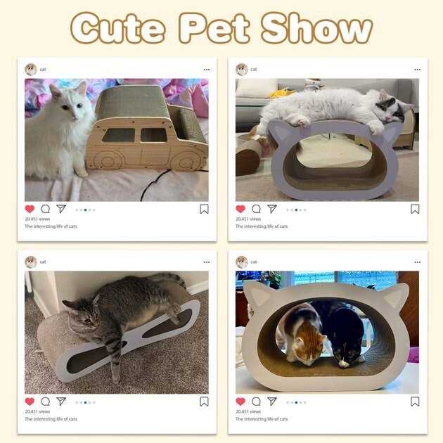 Cardboard Cat Scratcher with Catnip Z966