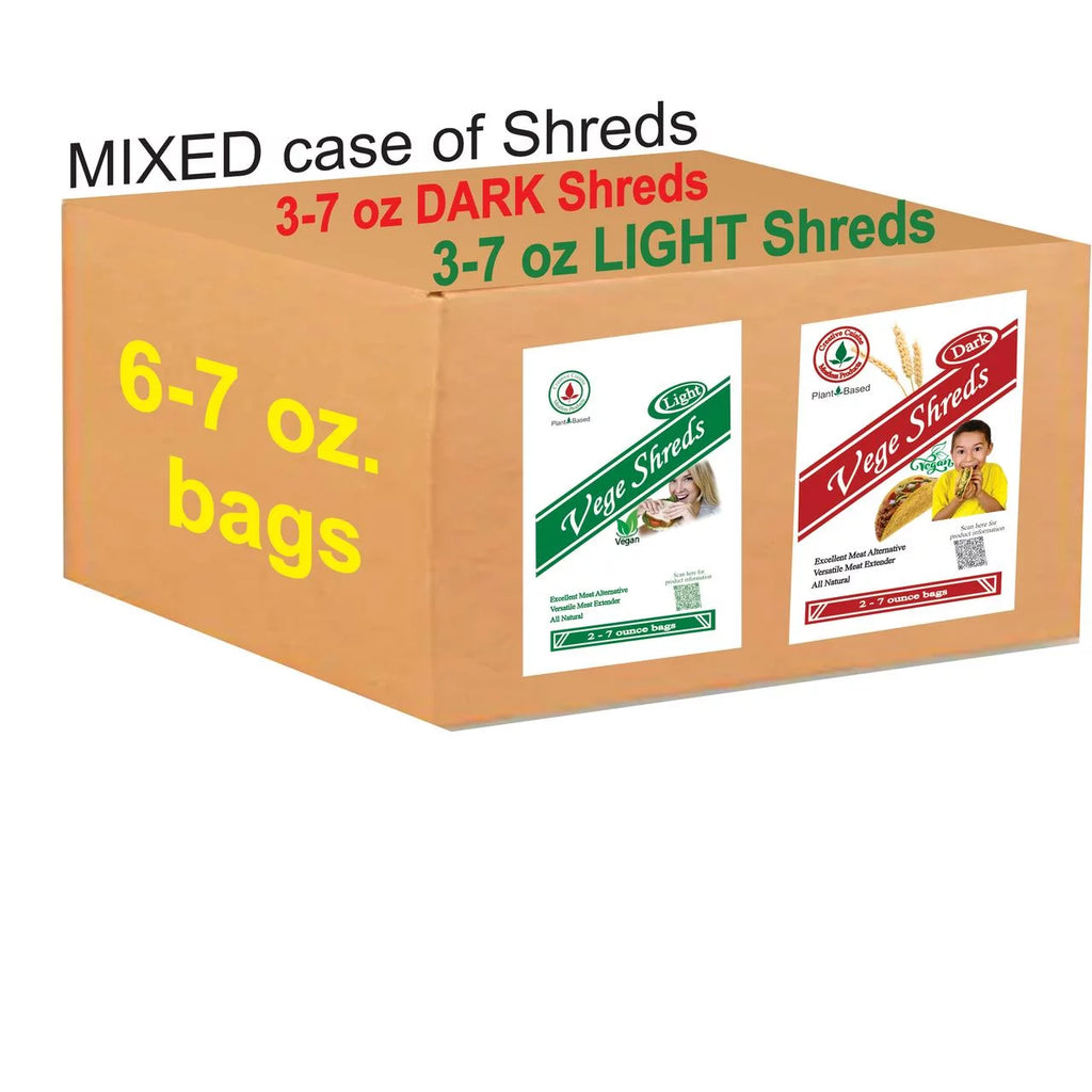 Veggie Shreds Mixed Light & Dark D4403