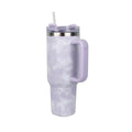 Purple 40 Oz Stainless Steel Thermal Tumbler with Handle G641172