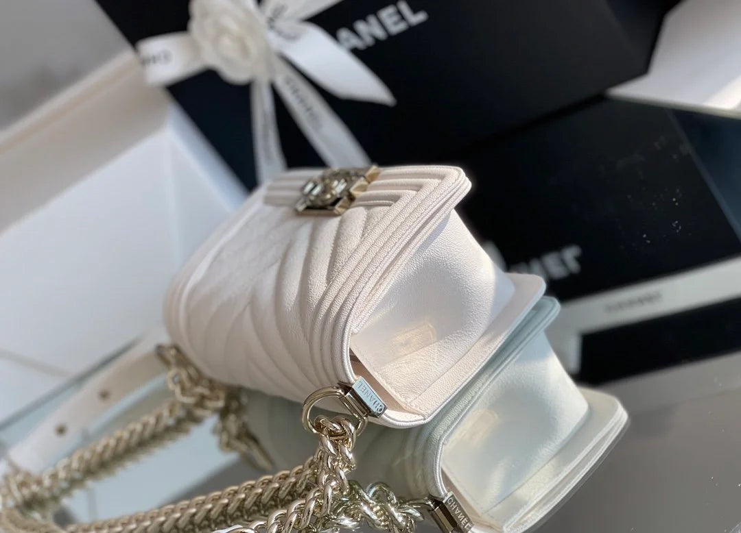 White Mini Flapbag K38619