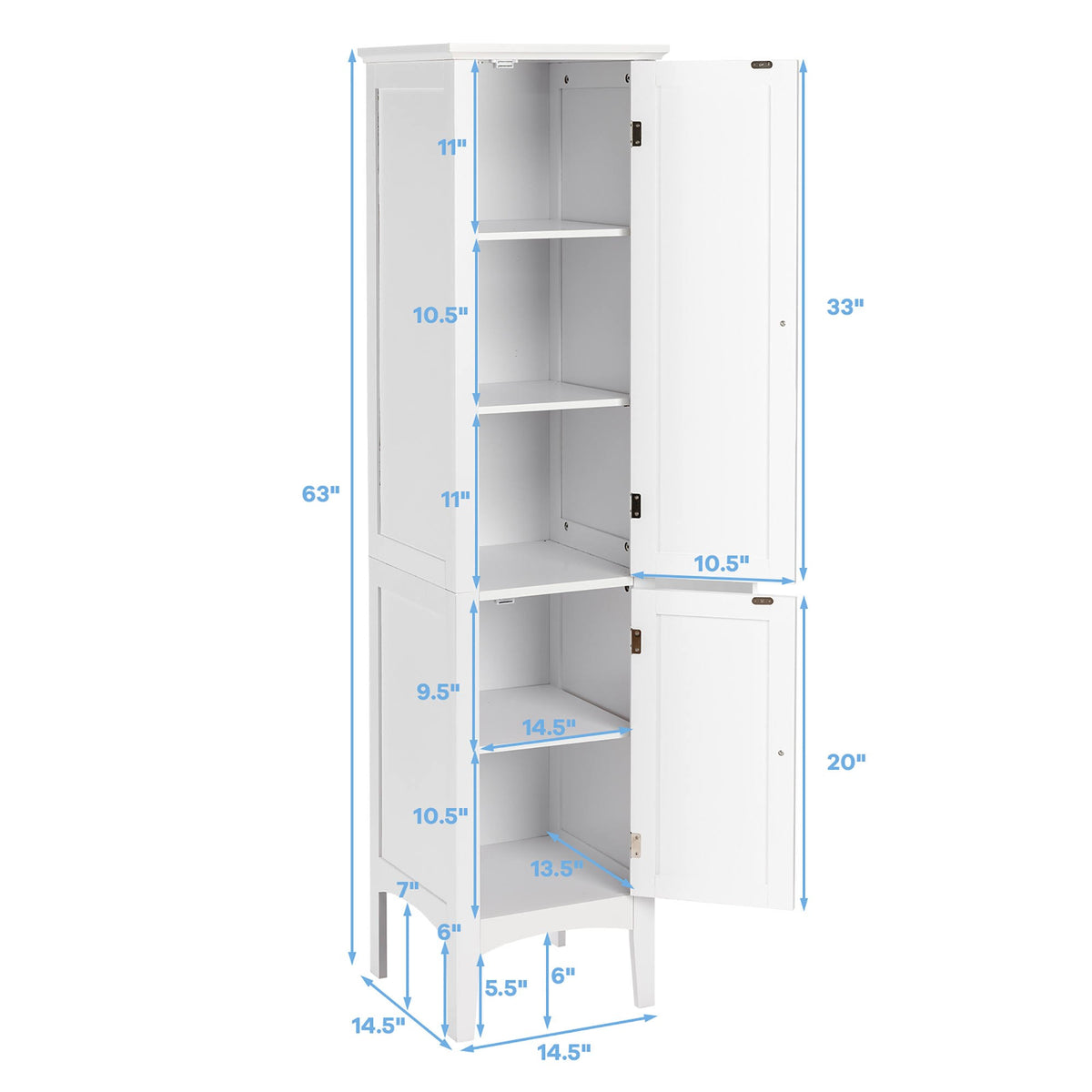 Freestanding Bathroom Storage Cabinet Q3418