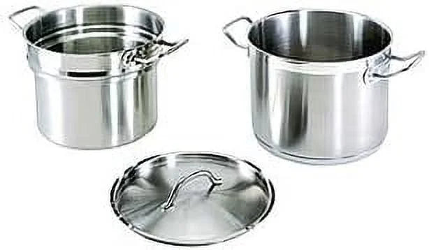 20 Qt. Stainless Steel Double Boiler With Lid J2860