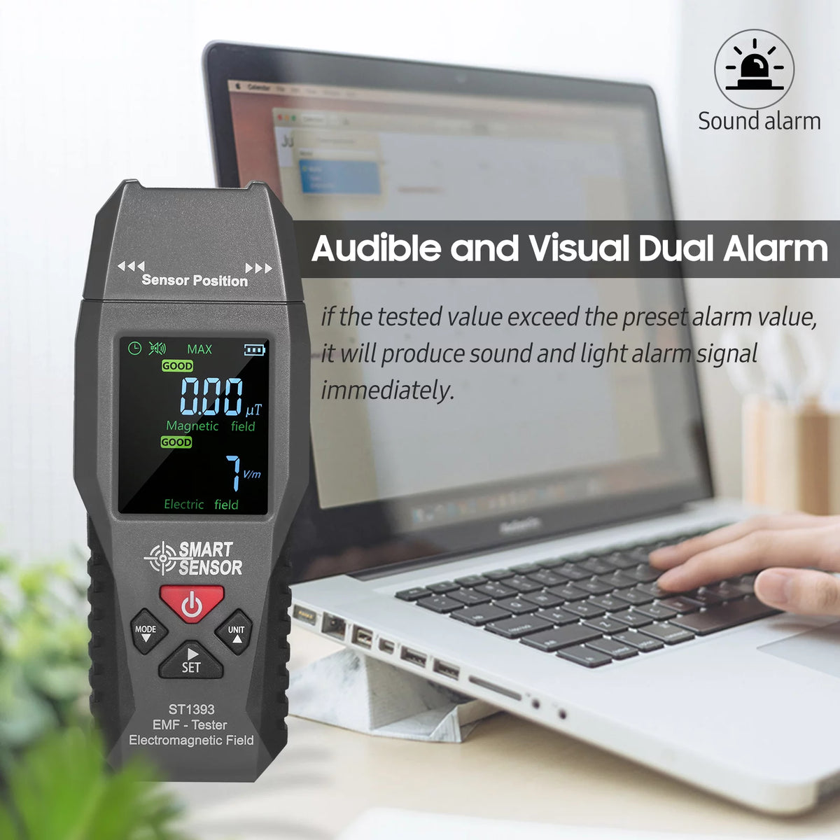 Handheld Digital LCD EMF Meter U6517