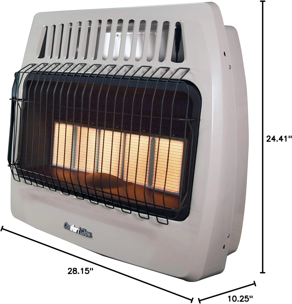 30,000 BTU Infrared Liquid Propane Gas Wall Heater X1467
