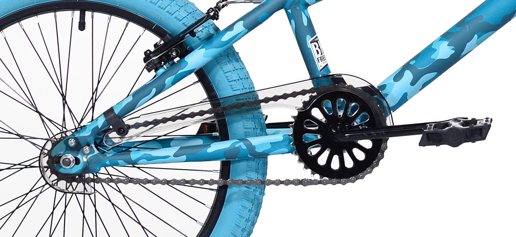 20-inch Turquoise Blue Camouflage BMX Child Bike Z3652