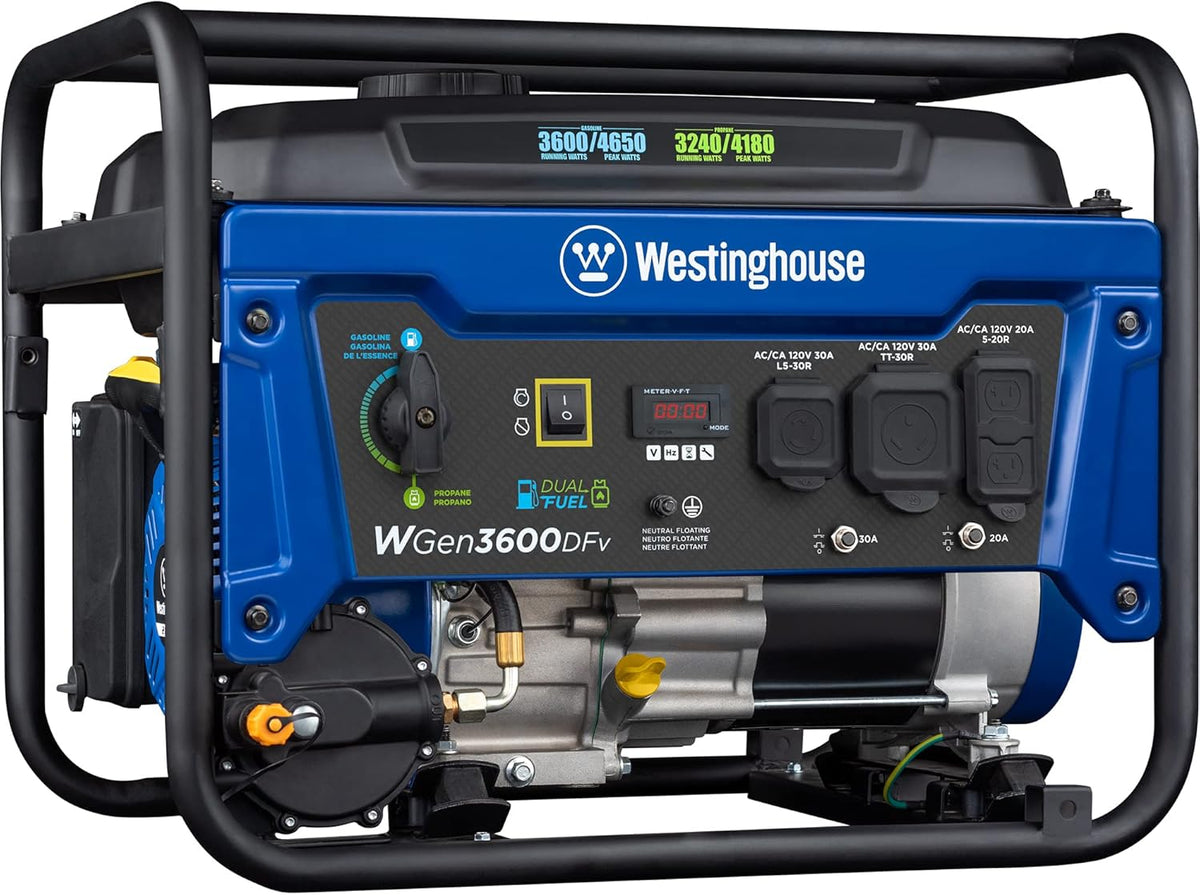 Portable Generator 3600 Rated Watts 4650 Peak Watts Gas Powered L485