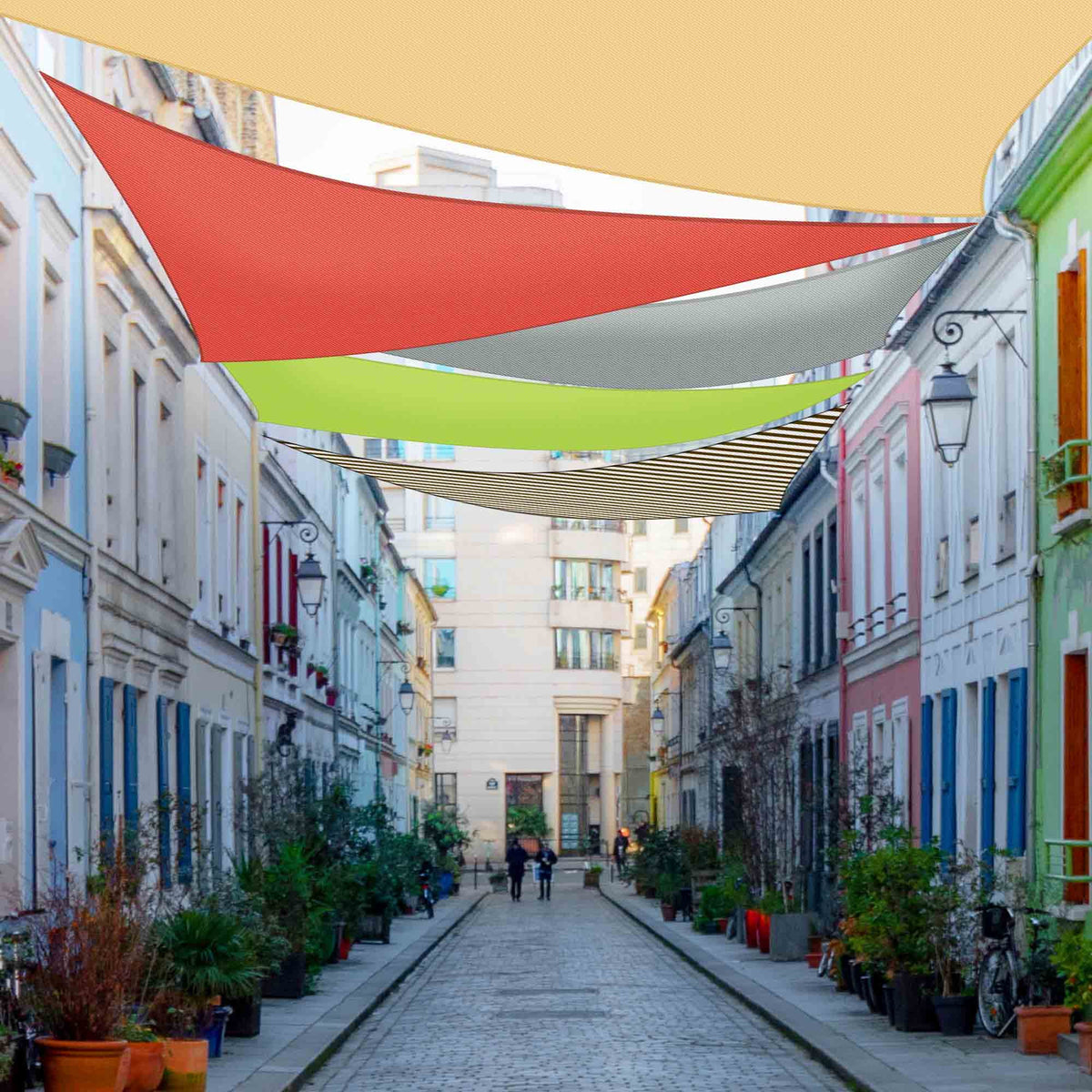 Red Triangle Sun Shade Sail Canopy N264