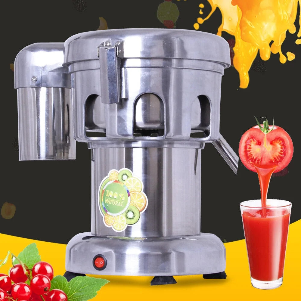 Silver Stainless Steel Commercial Electric Fruit Juicer Machine 2800r/min AC110V J50984