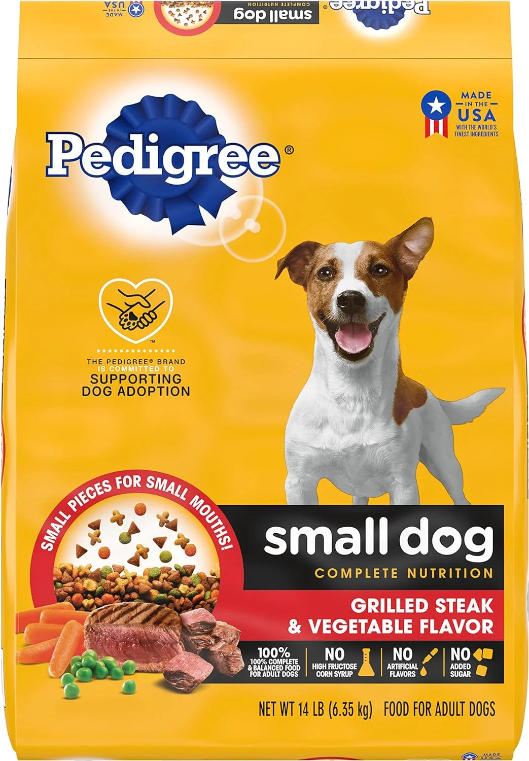 Grilled Steak and Vegetable Flavor Dog Kibble 14 lb. Bag J2238