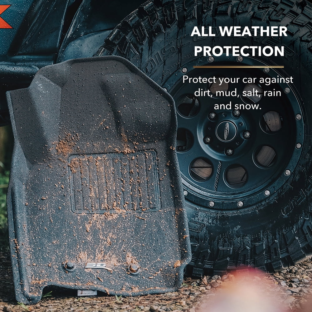 Black Front Row Floor Mat Z8733