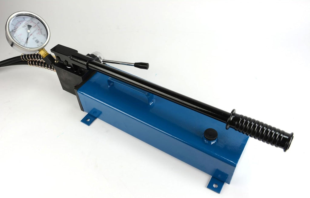 Manual Hand Hydraulic Power Pack Pump 2 Stage, Double Acting 10k psi 183 Cubic in Capacity Y841