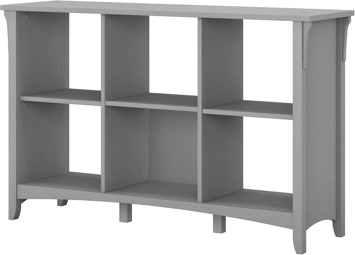 Cape Cod Gray Storage Cabinet with Doors & 6 Cube Organizer B51611