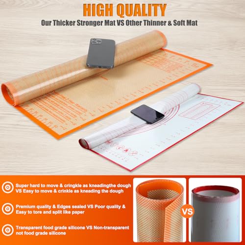 Non-slip Silicone Extra Large Baking Mat with Measurement Y460