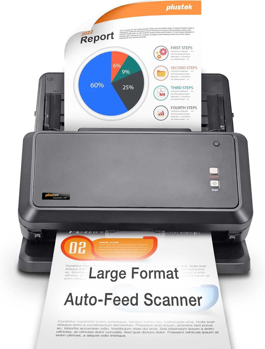 A3 Duplex Document Scanner with 100-page Auto Document Feeder K32403