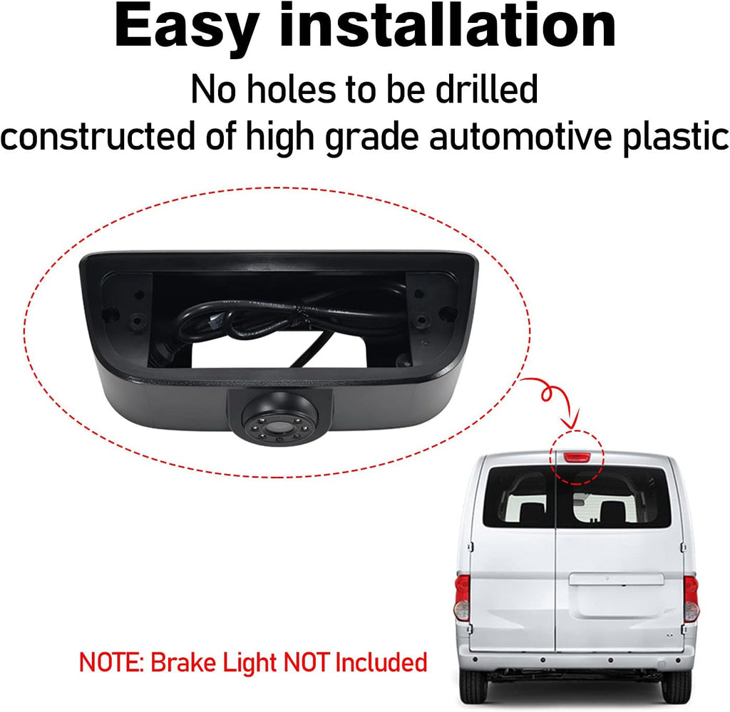 Backup Camera Replacement for Nissan NV 200 and Chevy City Express Vans Pack of 2 O18354