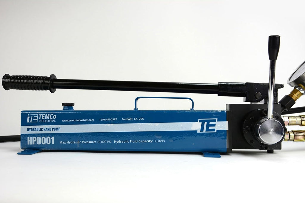 Manual Hand Hydraulic Power Pack Pump 2 Stage, Double Acting 10k psi 183 Cubic in Capacity Y841