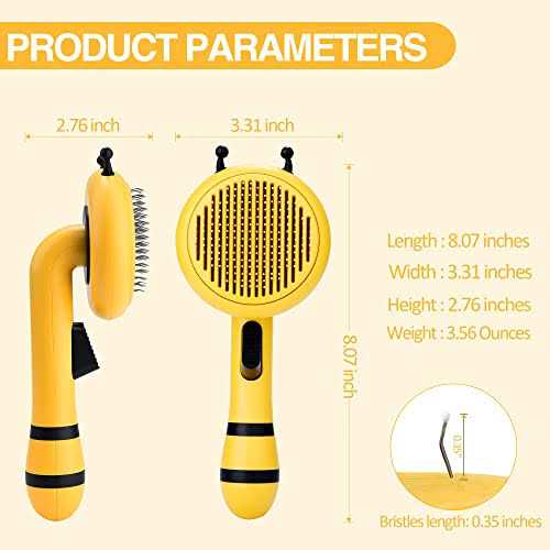 Self Cleaning Pet Slicker Brush with Release Button K5387